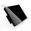 US  standard DC12V/AC250V one gang one way White Crystal glass panel touch light switch