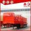 China supplier 3 axles cow livestock fence truck trailer cattle transport trailer sales