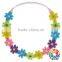 adorable kids rainbow flower headband back elastic flower hair wreath