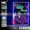 Power Adapter Led Writing Board with Usb Interface Anti-scratch Led Write Board