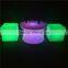 Night Club LED Furniture Glowing 16 Colors Changeable Solar powered Led Bar Table 66*66*42cm