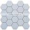 MM-CV257 Best quality livingroom decoration natural stone grace thassos white marble hexagonal mosaics tiles