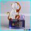 Crystal rabbit model with base personalizs lwords for twelve Chinese zodiac signs