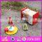 2016 New fashion baby toy wooden high chair for dolls W06B020