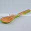 2016 eco friendly bamboo color solid spoon