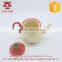 Ceramic Kitchen Milk Butter Mini Saucepan Warmer Cookware with Handle (Red)