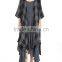 3/4 Sleeve Plaid Asymmetric Hem Cardigans Women's New Loose Thin Garb Drap Open Front Cardigan