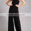 Top Quality Modern Design palazzo leg cut straight neckline Strapless Wide-Leg Jumpsuit