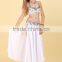 Belly dance white tassel belly dance bra and belt set AS6043-AQ6043