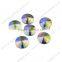 DZ-1041 round flat back glass stones for clothing