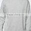 Custom Long Sleeve Crew Neck Without Hood Dropped Shoulders Grey Men's 73% Cotton 27% Polyester Casual Sweatshirt