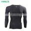 Basic Long Sleeve plain tights T-Shirt wholesale gym sport fitness wear compression shirts men