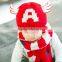 TC17008 Wholesale cute baby winter hat and scarf