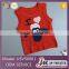 Newest design Doraemon embroidery pattern kids blue sleeveless sweater vest
