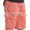 2016 cool unisex shiny pink cotton wash cargo shorts