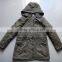 Women Green Colour Fashion Padded Hoody Parka