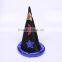 Halloween Black Wizard Hat,Witch Hat with star