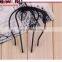 Black stick bun tool mulitiple use hair device hair fork comb for ladies
