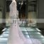 V-Neck V-Back Long Sleeves Mermaid Ball Gown Custom Made 3D Flowers Beading Wedding Dress Fish Tail Bridal Gown Tiamero 1A1163