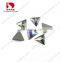 Triangle shaped flatback crystal ab color glass stones for jewelry