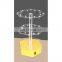 Polygon style acrylic rotating display showcase for watch