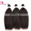 Qingdao Freya hair cheap factory price virgin brazilian kinky straight yaki hair weave