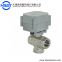 3 Way Brass Electric Actuator Motorized 1/2 inch T type Ball Valve
