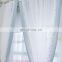 European and american style 100% polyester warp knitting home decor bedroom lace curtains