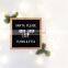 DIY Factory Wooden display changeable hexagonal custom size oak gray felt letter boards