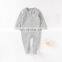 100% Organic Cotton Solid New Born Baby Footed Pajamas