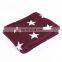 China wholesale custom super soft fluffy coral fleece star printed blanket glow in the dark throw blankets for winter