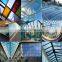 Cheap price construction insulated glazing decorative ceiling glass