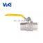 DN15 - DN100 Pressure Mop5 En331 Nickel Plating Copper / Brass Natural Gas Ball Valve