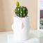 Different Size Cylinder White Succulent Ceramic Vase Flower Pot Quality Home Decor Porcelain