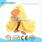 OEM yellow duck hooded bath wraps for infants