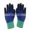 2020 NEW Designed Customized Logo Red Blue Safety Waterproof Nitrile Working Gloves