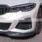 Automotive Parts Carbon Fiber Car Front Bumper Lip For BMW 3 Series G20 Upgrade MP Type Front Lip Splitter 2019+