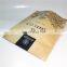 leak proof biodegradable custom logo printed brown kraft paper bags self standing food pouch aluminized