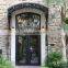 modern villa decoration safety entry door wrought iron swing double design front doors for houses