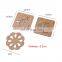 Natural bamboo creative place-mat cup mat bamboo tea cup pad customized bamboo bowl pot heat pad