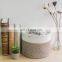 classic round shape foldable storage laundry blanket woven cotton rope basket