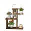 K&B cheap home decor modern 2021 new design solid wood flower rack pots for garden