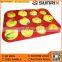 High Quality 12 Cup Tray Nonstick Silicone Cake Mold