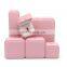 Wholesale Custom Octagonal Shape Pink Pu Leather Jewelry Box with Logo Ring Box