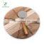 Acacia Pizza Cutting Board and Pizza Cutter Set Round Wooden Chopping Board Pizza Peel