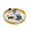 Gold Metal Storage Disc Cosmetic Storage Tray