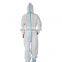 Type 4/5/6 65gsm Disposable Medical Coverall With Foot Cover