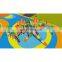Kindergarten Mushroom theme Children Outdoor Plastic Slide Playground Equipment Kids Amusement Park Sets with Swing for sale