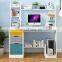 bedroom furniture computer laptop desk wooden study learning small modern simple computer table desk with shelves