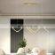 Golden LED Chandelier Nordic Modern Pendant Lamp Living Room Hanging Light